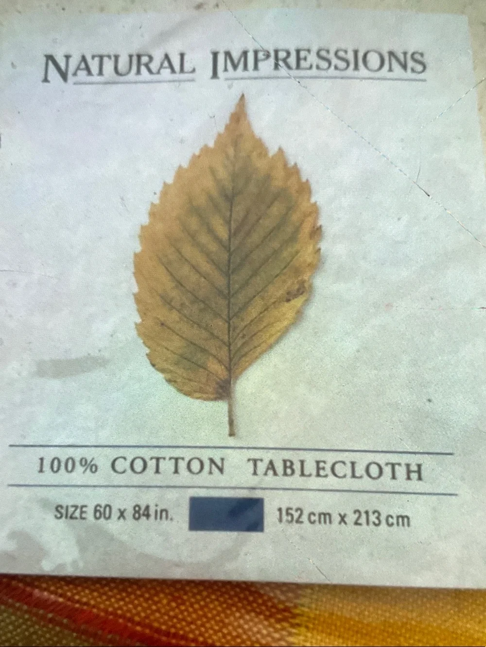 Natural Impressions Tablecloth